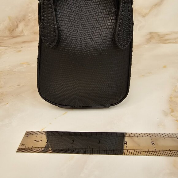 Guess Huntley Small Cali Satchel, Black - Picture 6 of 9